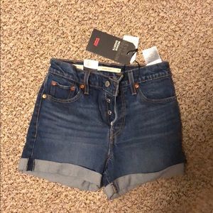 Levi Highrise Jean Shorts